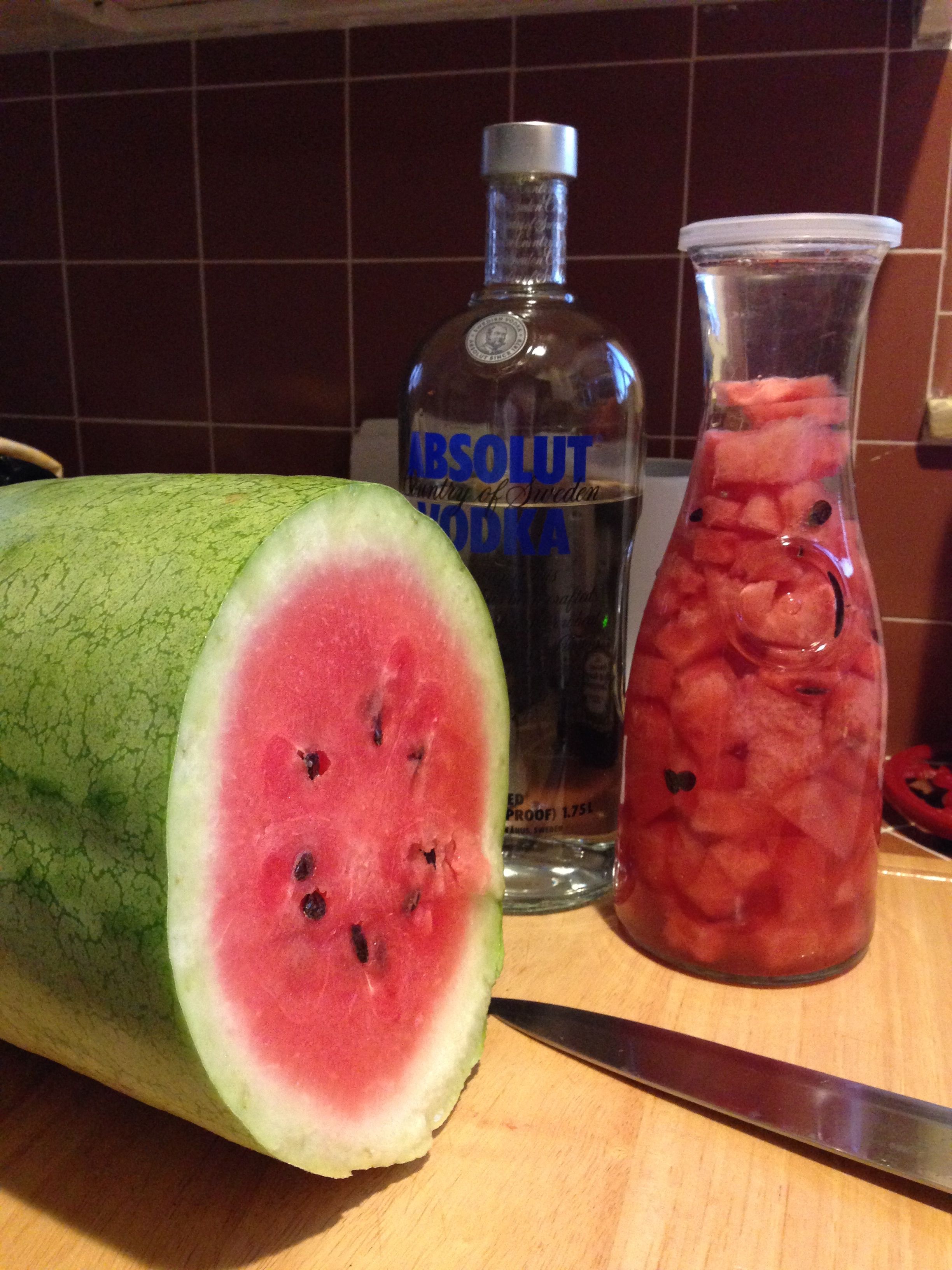 Vodka Infused Watermelon