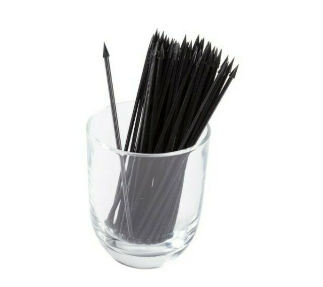 Royal Black Plastic Arrow Picks