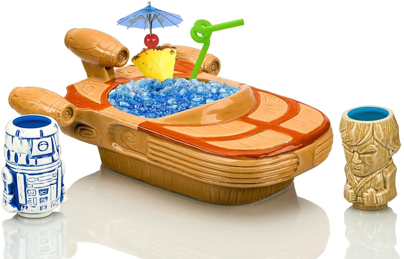 Tikis Star Wars Landspeeder Punch Bowl with Luke and R2-D2 Mini Muglets