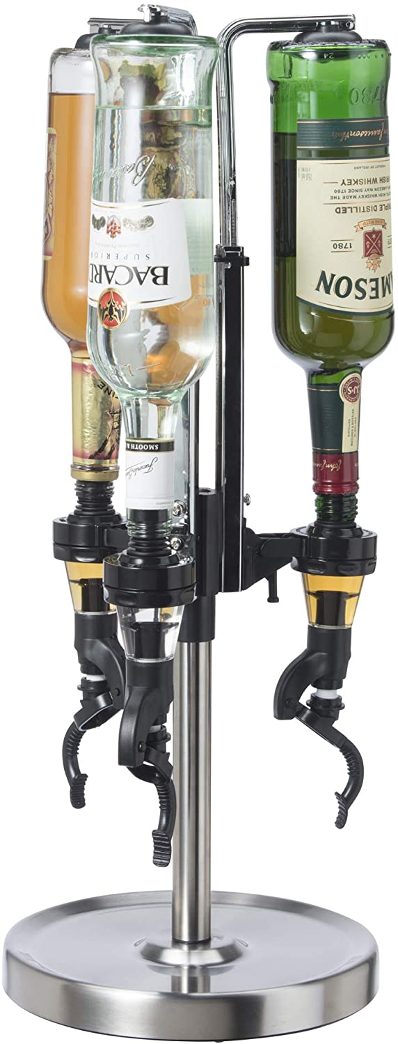 Oggi Professional 3-Bottle Revolving Liquor Dispenser