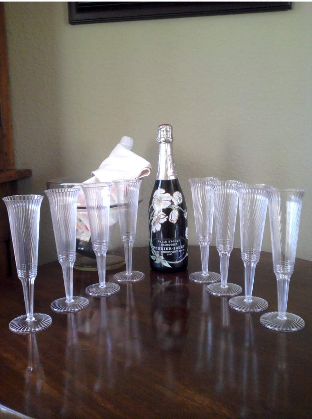 Mirus Plastic Champagne Flutes
