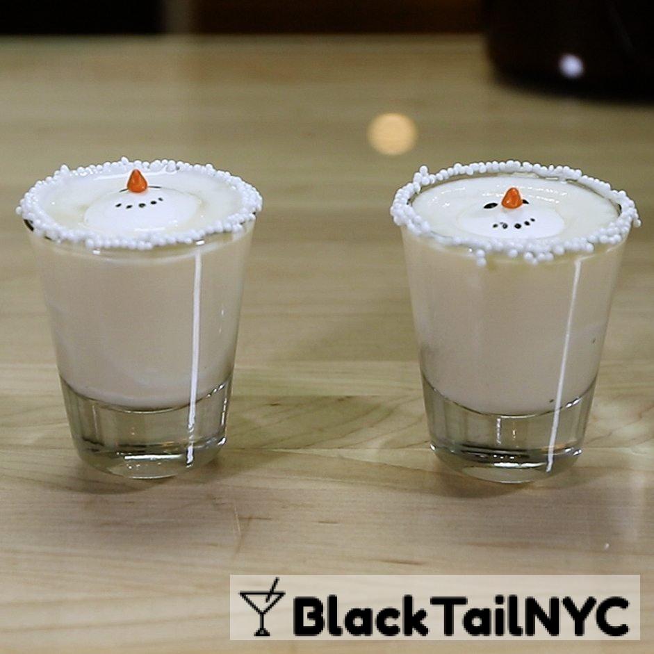 Melted Snowman Shot