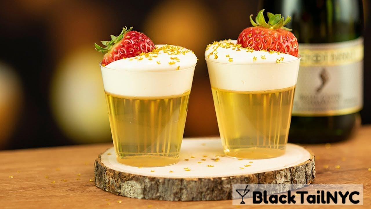 Strawberry Champagne Jello Shots Recipe